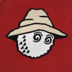 BUCKETS INTARSIA KNIT SWEATER -FootJoy Store BucketsIntarsiaKnitSweaterRed2