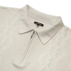 FRYE LONG SLEEVE KNIT POLO -FootJoy Store FryeLSKnitPoloCream2