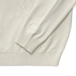 FRYE LONG SLEEVE KNIT POLO -FootJoy Store FryeLSKnitPoloCream3