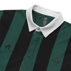 Malbon X Adidas Go-To Long Sleeve Rugby Polo Shirt 7 Malbon X Adidas Go-To Long Sleeve Rugby Polo Shirt -FootJoy Store IQ2972 GREEN 2