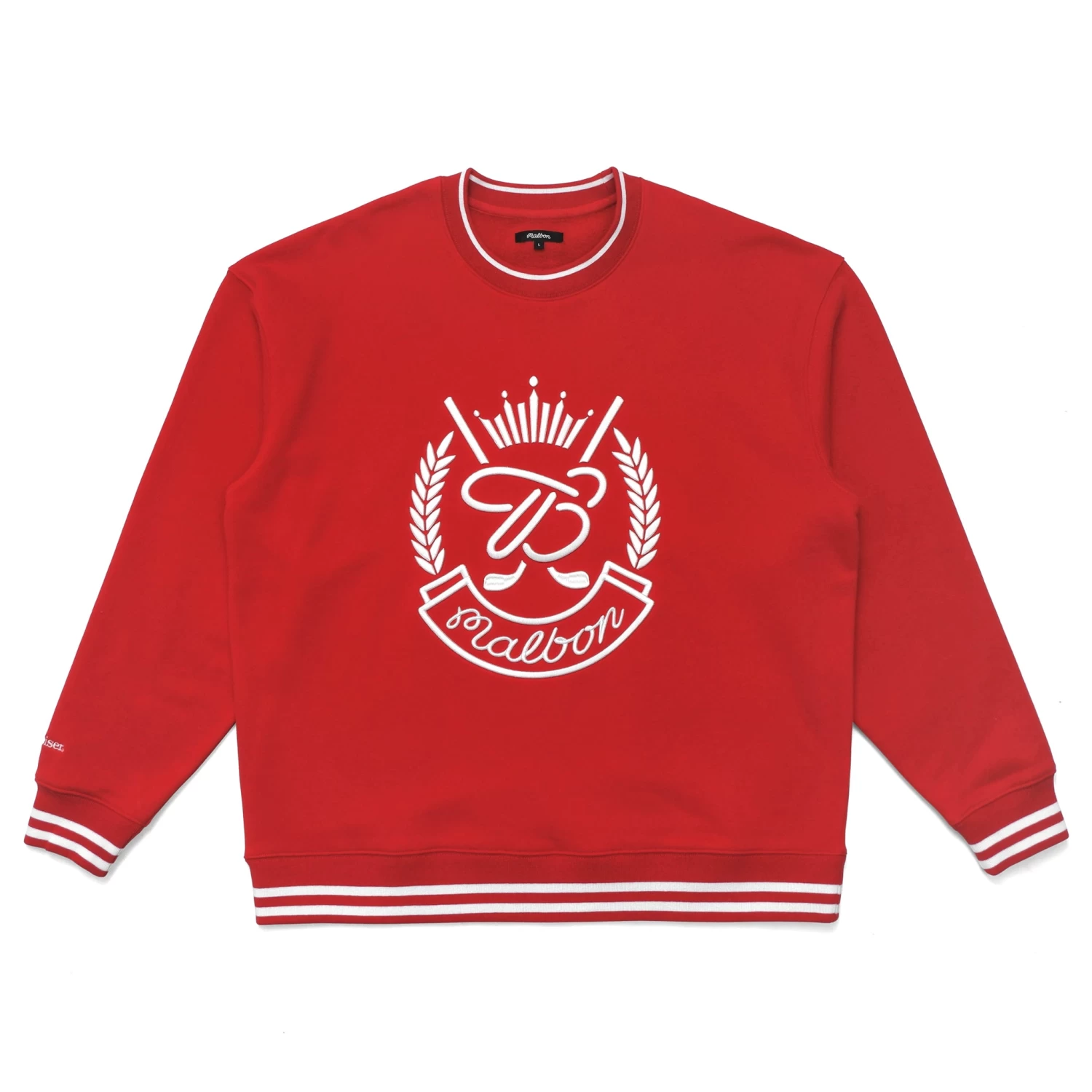 MALBON X BUDWEISER CHAMPIONS FLEECE CREWNECK 3 MALBON X BUDWEISER CHAMPIONS FLEECE CREWNECK