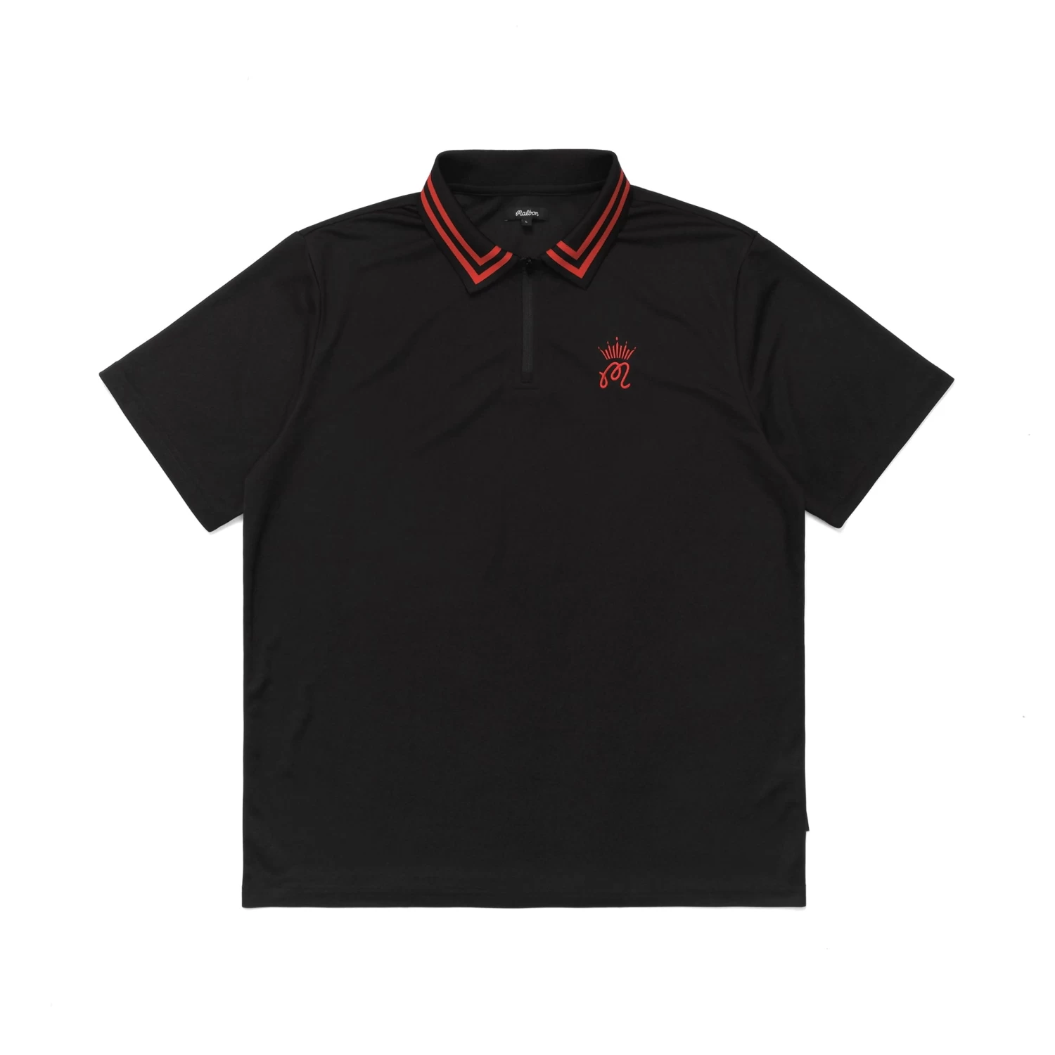 MALBON X BUDWEISER PERFORMANCE ZIP POLO 3 MALBON X BUDWEISER PERFORMANCE ZIP POLO