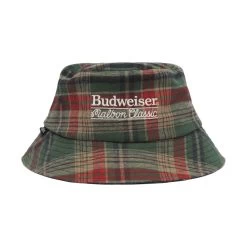 MALBON X BUDWEISER PLAID BUCKET HAT -FootJoy Store M 8582 MULTI 1