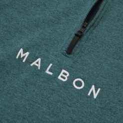 Malbon X Nike Dri-Fit Half Zip Player Top -FootJoy Store MalbonxNikeDriFitHalfZipPlayerTopTeal2