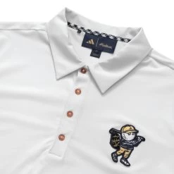 Malbon X Adidas Polo Shirt -FootJoy Store TM1085S24M WHITE 2