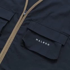 MALBON X THE PLAYERS FISHING VEST 14 MALBON X THE PLAYERS FISHING VEST -FootJoy Store ThePlayersCottonTwillFishingVestNavy2