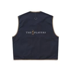 MALBON X THE PLAYERS FISHING VEST 13 MALBON X THE PLAYERS FISHING VEST -FootJoy Store ThePlayersCottonTwillFishingVestNavy4