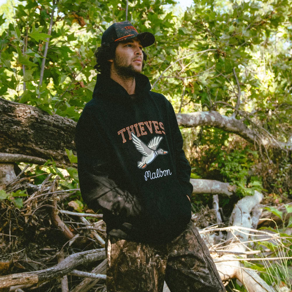 Malbon X 100 Thieves Mallard Hoodie 4 Malbon X 100 Thieves Mallard Hoodie - Image 2