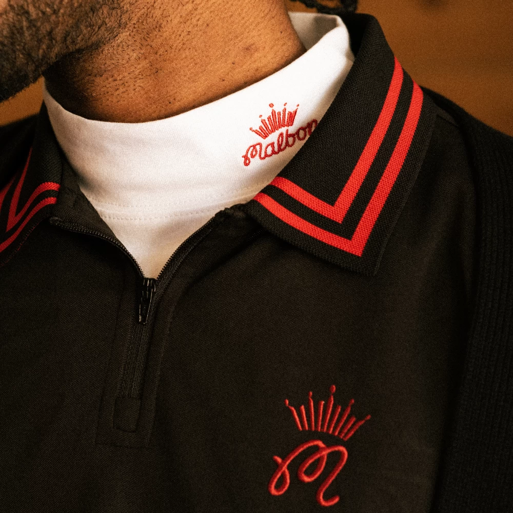 MALBON X BUDWEISER PERFORMANCE ZIP POLO 4 MALBON X BUDWEISER PERFORMANCE ZIP POLO - Image 2